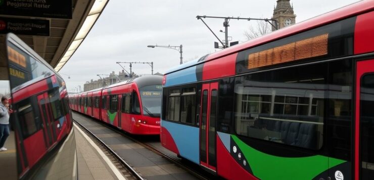 Общественный транспорт за пределами Лондона: поезда и автобусы